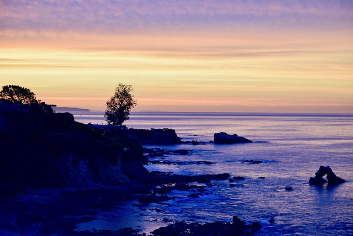 Orange County beach sunset